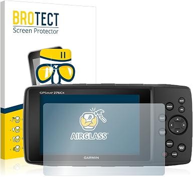 BROTECT Glass Film compatible with Garmin GPSMAP 276Cx