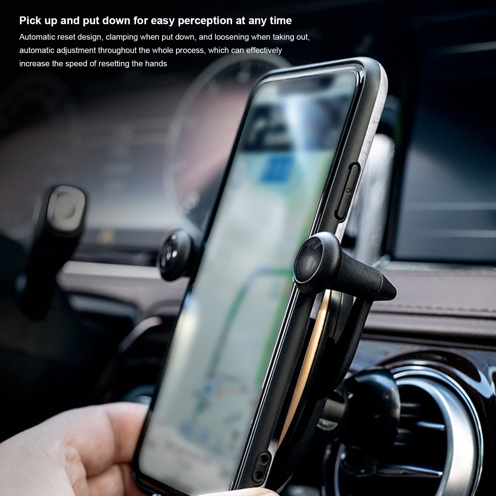 Cocoarm Supporto Telefono Auto Clima, Rotazione a 360 Gradi (Manjin)