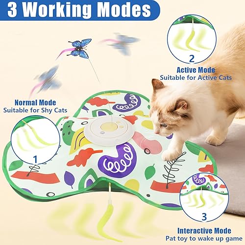 Miniatura 4 de Hide and Seek - Juguetes interactivos para gatos, varita interactiva, juguetes automáticos para gatos de interior, recargable por USB