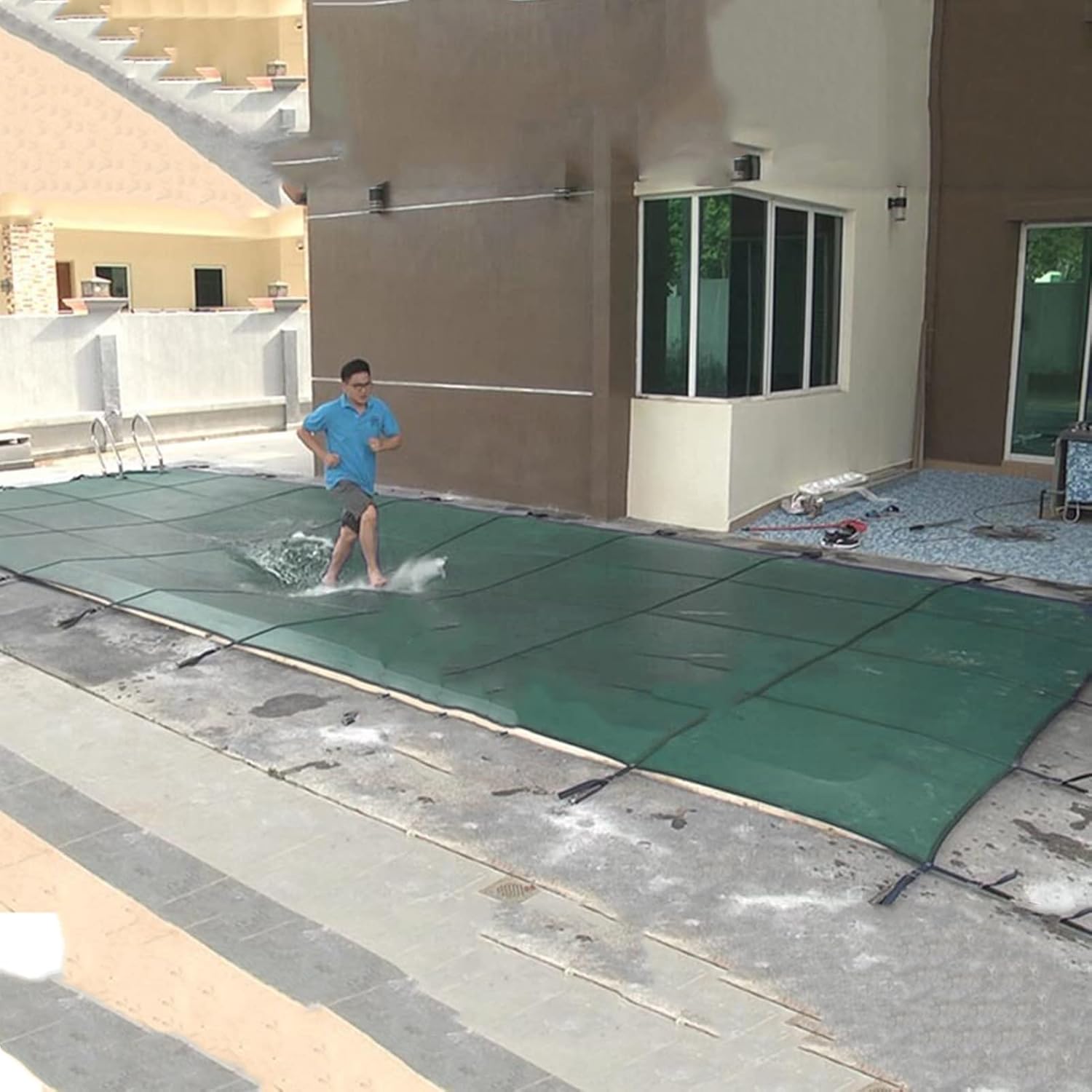 Pool Safety Cover Outdoor Swimming Pool Safety Covers with