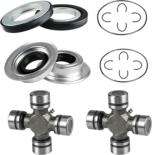 WMPHE Kit de junta en U engrasable y sello de eje delantero compatible con Ford F250 F350 Superduty 2005-2014, repuesto para 2017426 2014835 54983