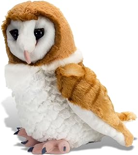 Wild Republic 13466 Barn Owl Plush Soft Toy, Brown/White, 30 cm