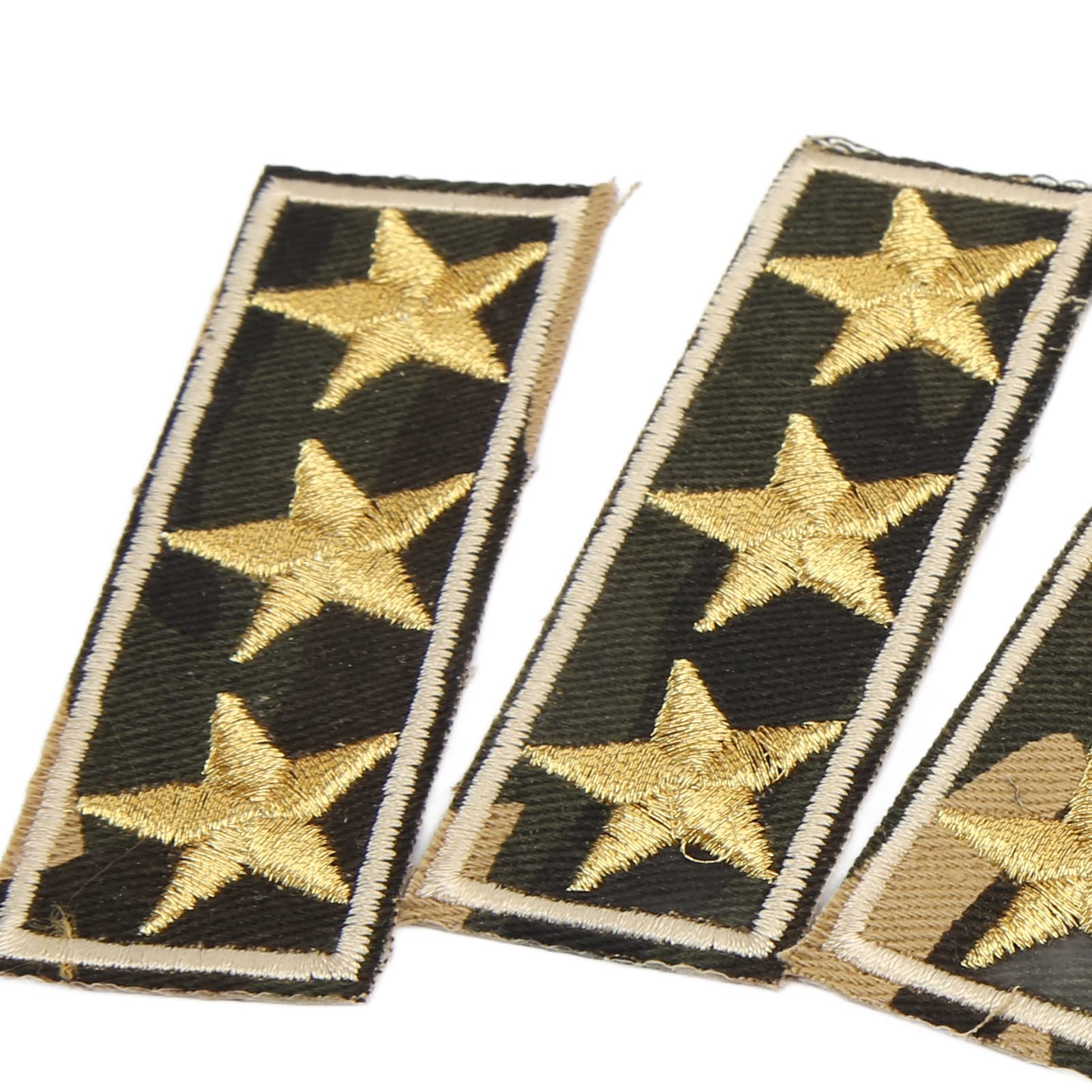 BigKing Toppe per Vestiti Multiuso 10 Pezzi Termoadesive Camouflage Stella a Cinque Punte Che Cattura L'occhio - Ampia Applicazione in Ferro in Cotone Resistente