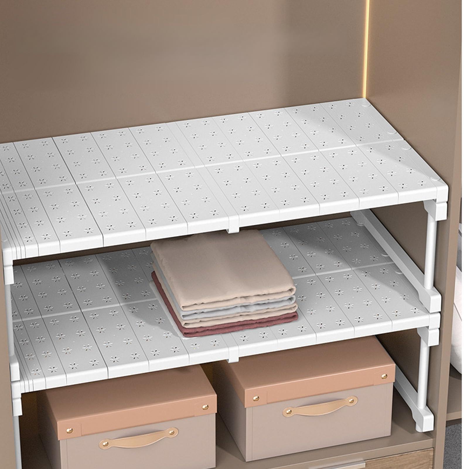 Étagère d'armoire extensible : résolvez le manque de place dans vos placards