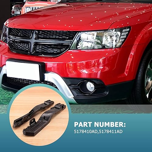Miniatura 7 de for Journey 2009-2017 2Pcs Front Bumper-Support Bracket Left & Right Side 5178410AD 5178411AD