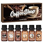 ARVIDSSON Coffee Fragrance Oils Set, Premium Essential Oils for Diffuser, Espresso, Vanilla Chai, Hot Chocolate, Blueberry Muffin, Eggnog Latte, Caramel Macchiato, Coffee Shop Scented Oils