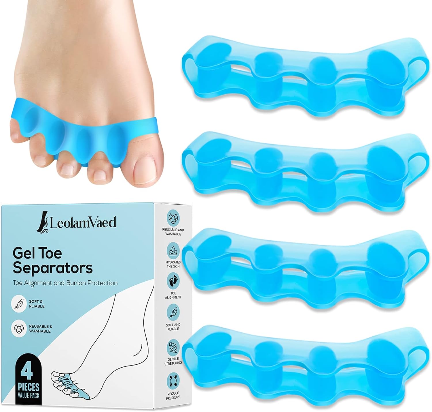 Strongjoints Ballenzehen-Pads 15 Stück - Natürliche Schmerzlinderung