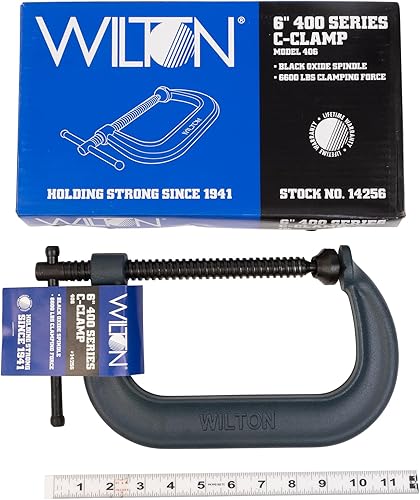 Miniatura 29 de Wilton Abrazadera en C, apertura de 4.3 in (4.0 in), 3.5 in garganta, 6200 Lbs. fuerza de sujeción (Modelo 404)