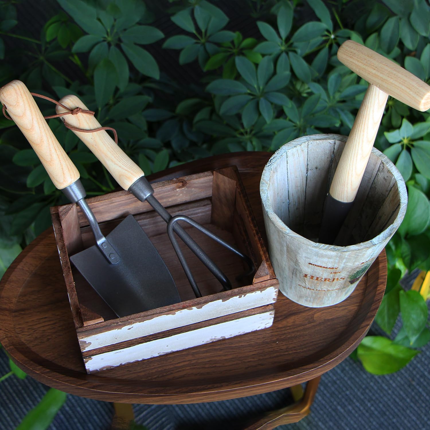 Japanese Gardening Tools Set, 3 Pcs Garden Tools Set, Nickel