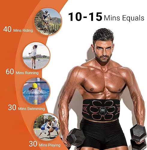 Miniatura 5 de Estimulador de abdominales, tóner muscular, máquina estimuladora de abdominales, equipo de entrenamiento para hombres y mujeres, abdominal, hogar,