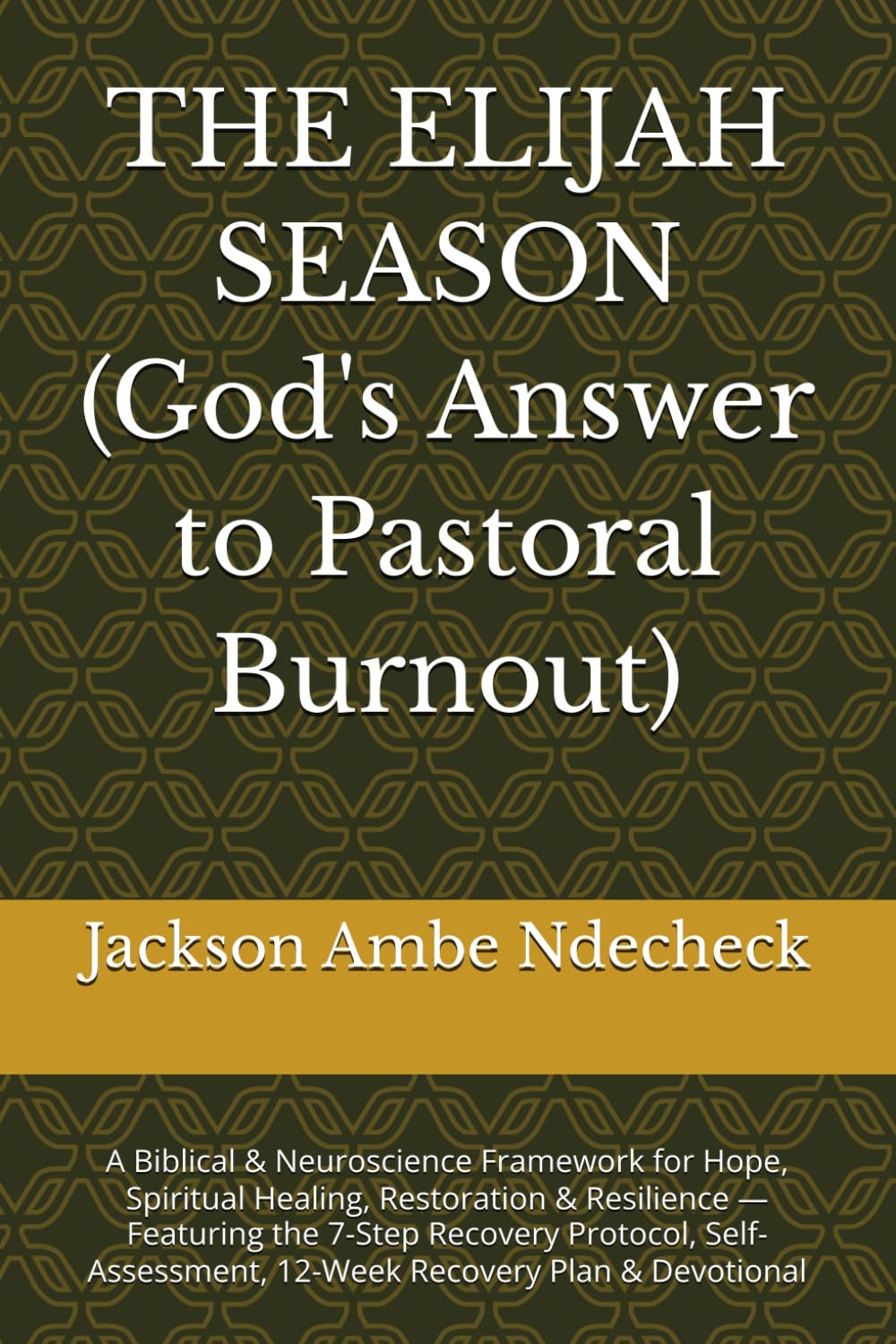 THE ELIJAH SEASON (God's Answer to Pastoral Burnout): A Biblical & Neuroscience Framework for Hope, Spiritual Healing, Restoration & Resilience — ... 12-Week Recovery Plan & Devotional