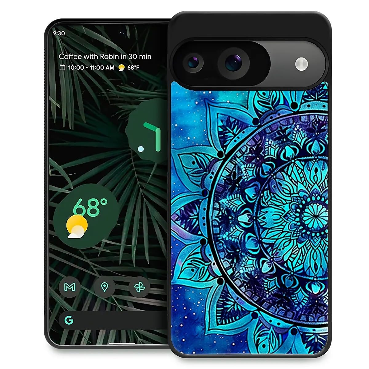 Coque Google Pixel 9 Mandala Bleu Bohème pour vos Sorties - 8