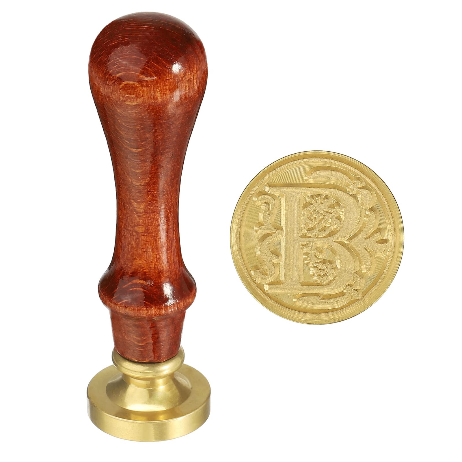 YOKIVE Alphabet Wax Seal Stamp, Letter Stamper with Removable Handle Head Decorate Postcards