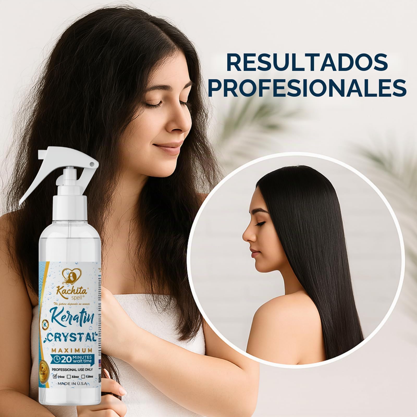 Amazon.com: Kachita Spell Keratina Crystal Máximo Tratamiento de