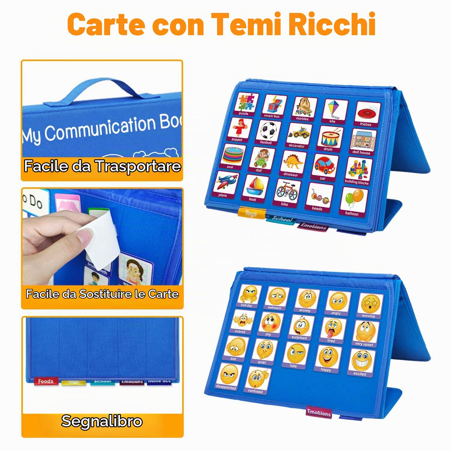 Agenda Visiva Bambini Autismo Libro, Calendario Bambini con Tabella Delle Ricompense, Routine Piano Bambini Giornaliera con 196 Carte, Adatto Famiglie Autismo(Versione Inglese)
