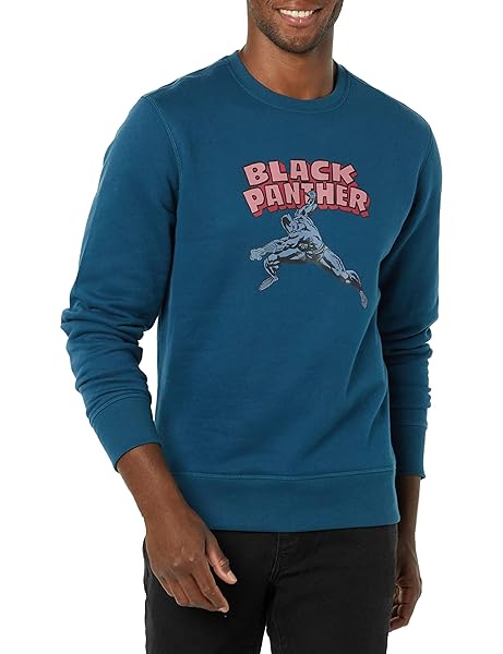 Amazon Essentials Disney | Marvel | Star Wars Men's Fleece Crewneck Sweatshirt