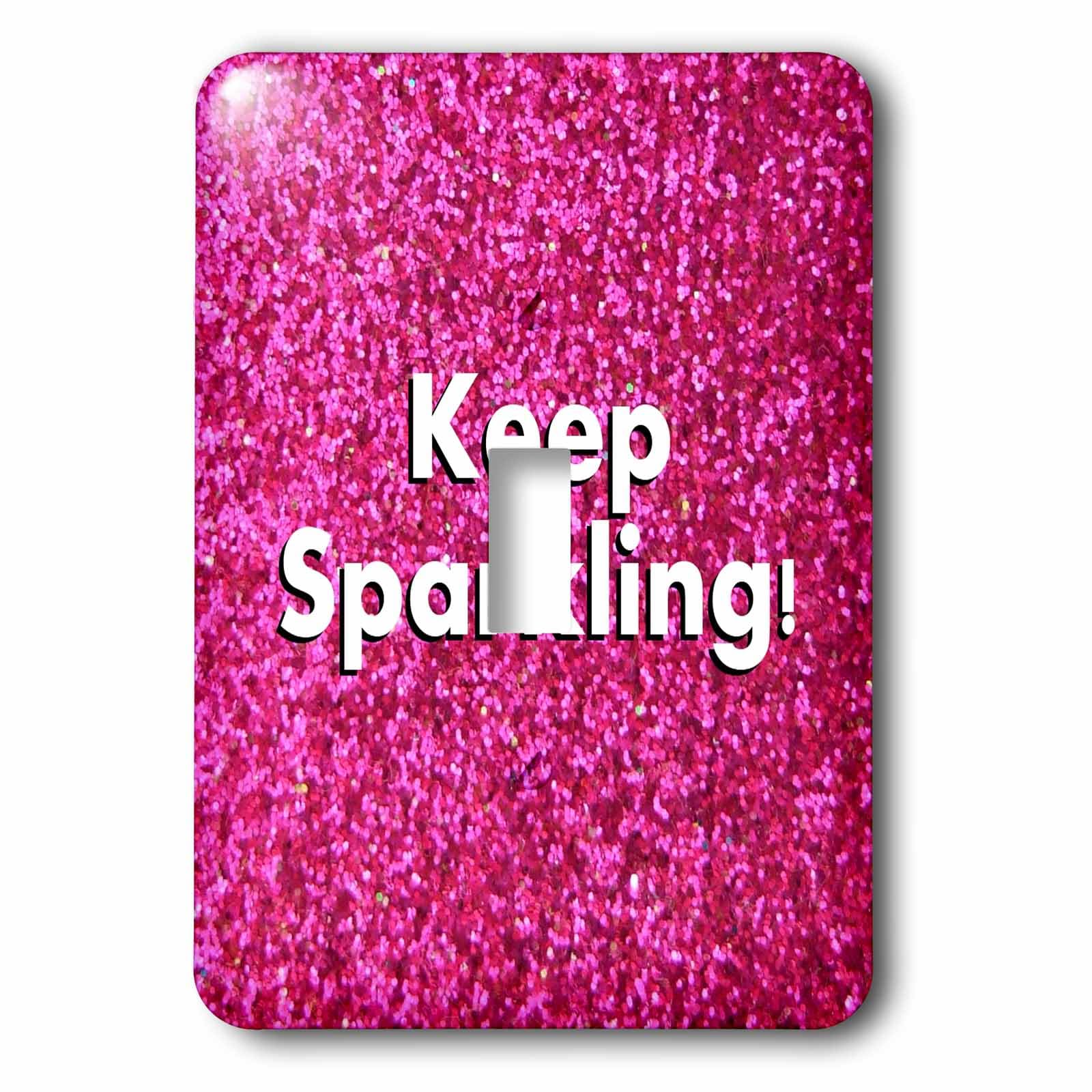 Interrupteur à bascule design multicolore Keep Sparkling 3dRose LSP_112891_1