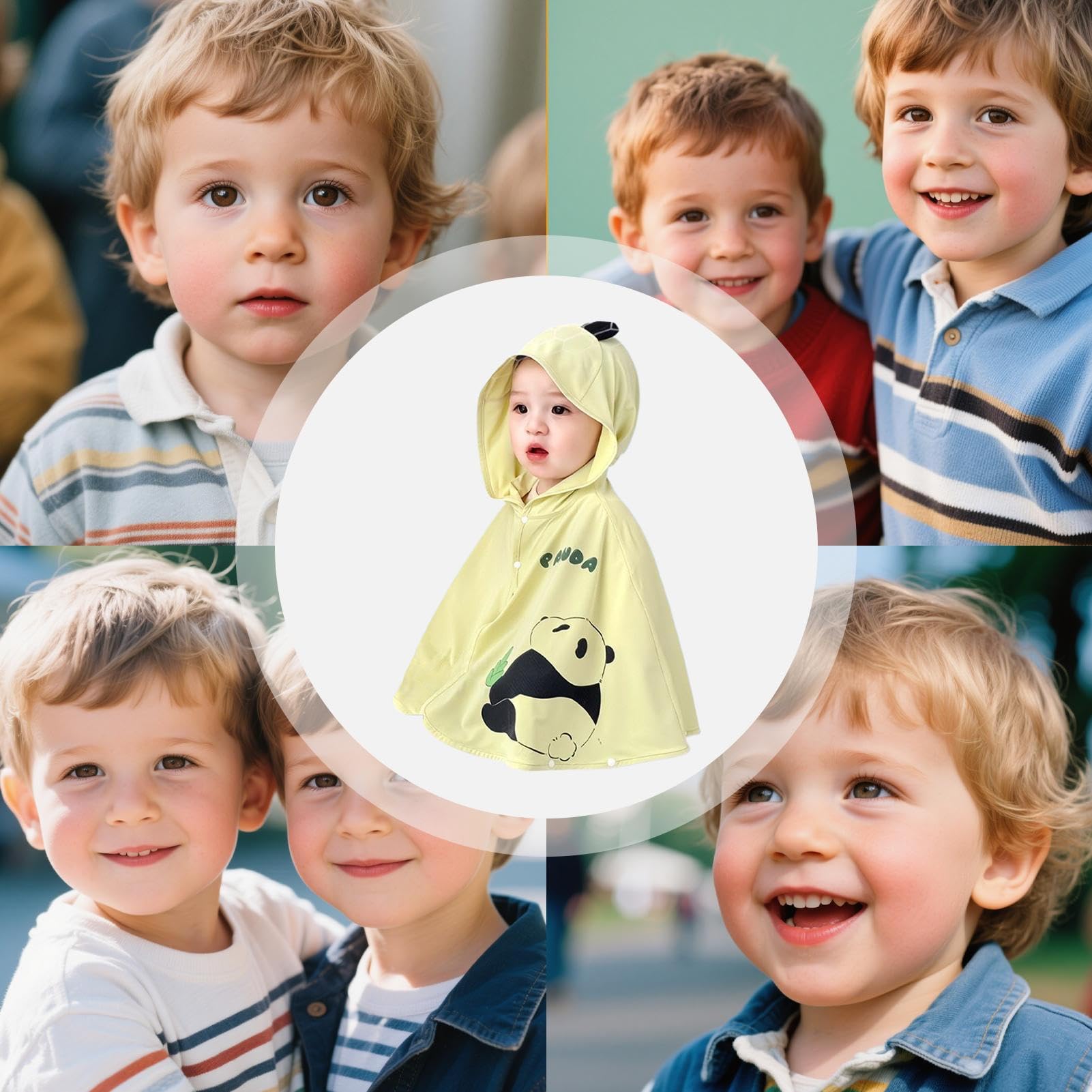 Protection UV Vêtements Bébé | UPF 200+ Protection Solaire Sweat à Capuche - Vêtement d'extérieur Lavable Mignon Cape Rafraîchissante pour Voyage Extérieur Été