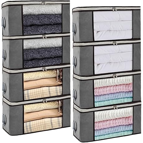 Isbasa 35L Saree Organizer (8-Pack)