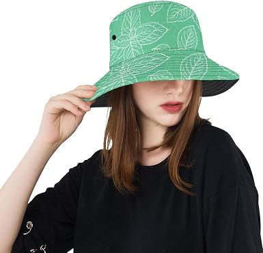 Soft Bucket Hat Mint Leaves Peppermint 
