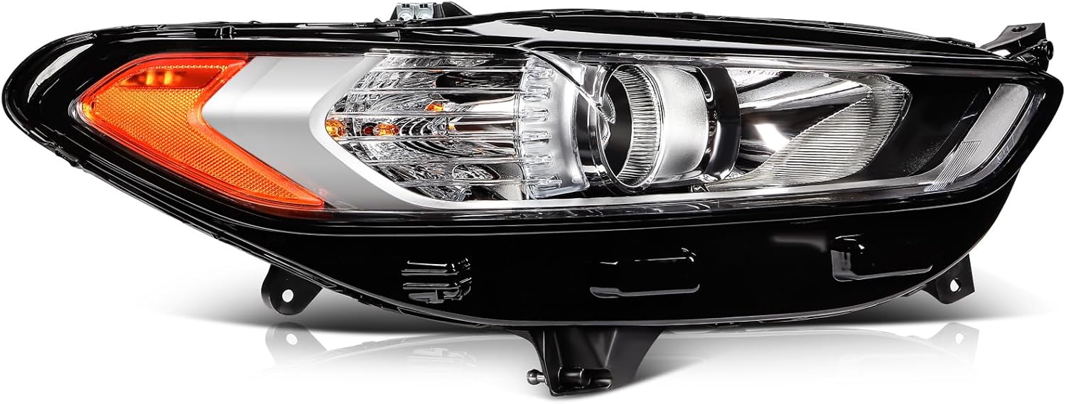 FINDAUTO Headlight Assembly Right Passenger Side 2013-2016 For Ford Fusion 4Door Sedan DS7Z-13008-A FO2503304 Clear Lens