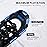 Odoland 4-in-1 Snowshoes Snow Shoes for Men and Women with Trekking Poles, Carrying Tote Bag and Waterproof Snow Leg Gaiters, Lightweight Aluminum Alloy Snow Shoes, Blue, Size 21\'\'