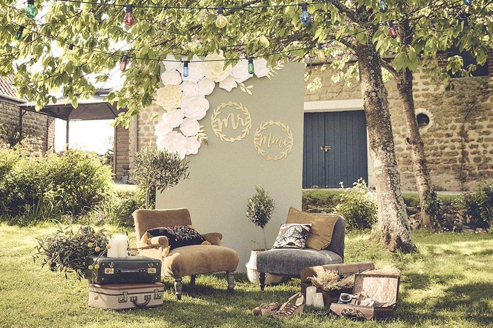 SKYLANTERN® Partylichterkette 20m Außen warmweiß – IP44 wetterfest – Romantische LED Lichterkette für Garten & Terrasse