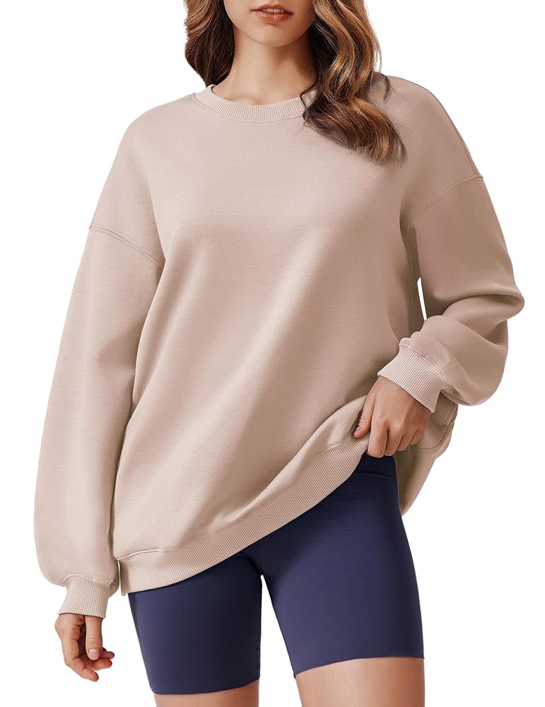 PINSPARK Sweatshirts for Women Crewneck Fall Outfits Side