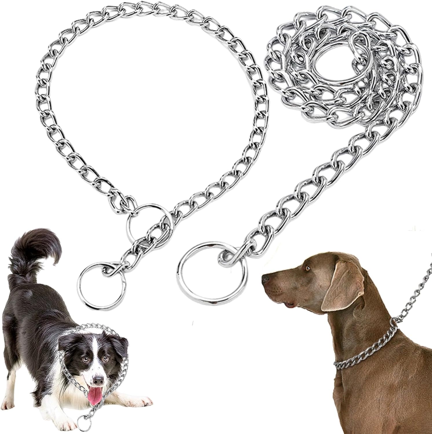 Dog Chain Collars, Chain Dog Collar, Dog Choker Chain, Choker Chain for