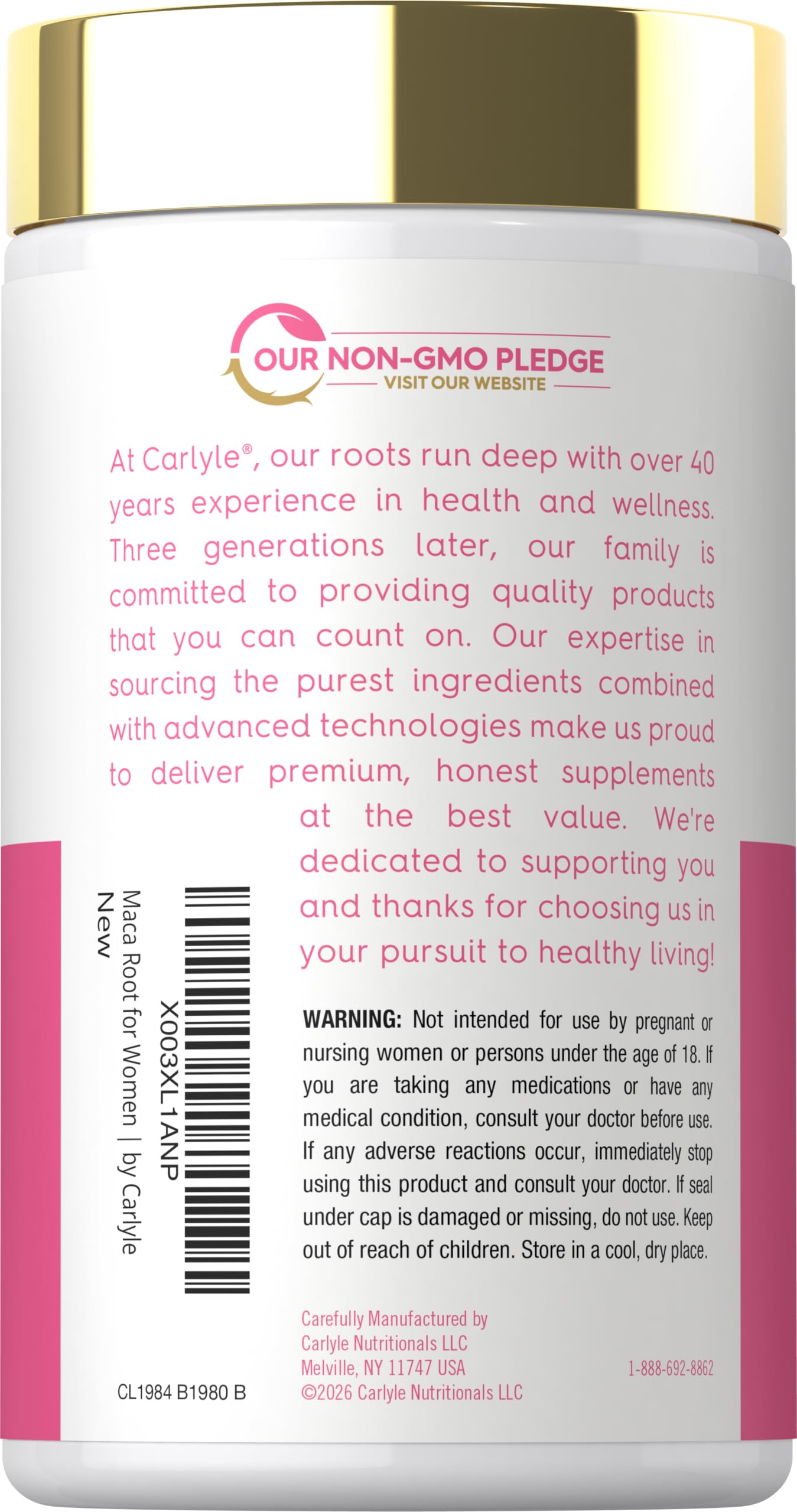 Carlyle Maca Root Capsules for Women | 150 Count — Amazon image 3