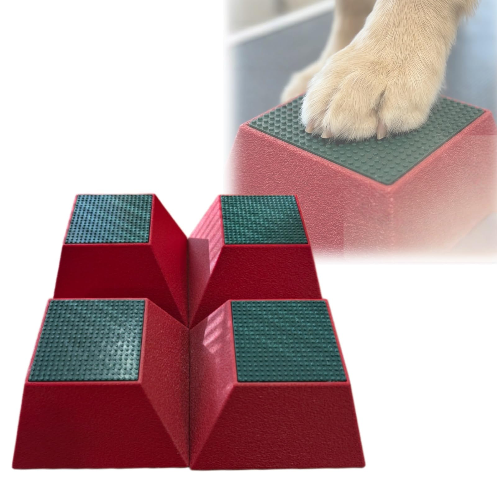 Dog Stacking Training Blocks for Conformation Shows, Non-Slip Dog Training Platforms for Accurate Foot Placement, Stable & Lightweight Stack Training Aid for Puppies & Adult Dogs