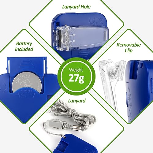 Miniatura 5 de Podómetro 3D para caminar, contador de pasos simple para caminar con clip extraíble y cordón, podómetros precisos para pasos, rastreador de pasos