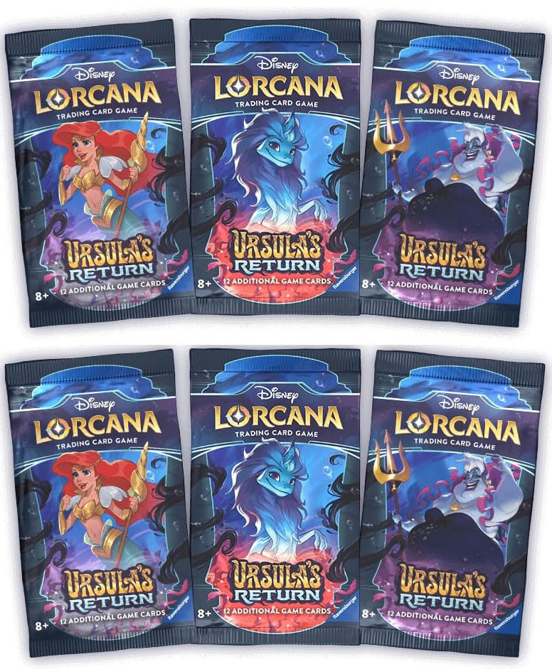 6 Packs Lorcana 12 Card Booster Pack Lorcana Ursulas Return : Amazon.com.br: Brinquedos e Jogos