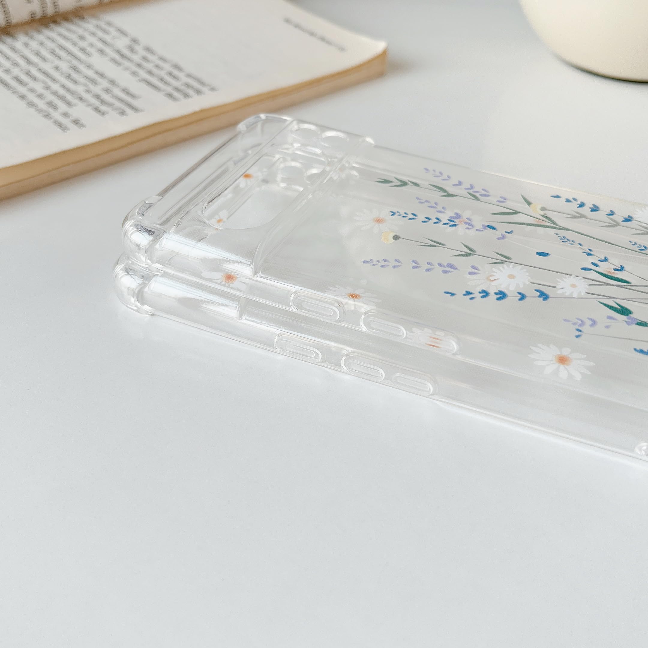 BORYA Silikon Hülle Für Google Pixel 8 Pro – Transparente Schutzhülle Mit Farbverlauf, Stoßfest & Kratzsicher