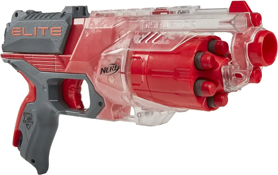 Nerf, Lançador Elite Disrupter, Vermelho e Cinza