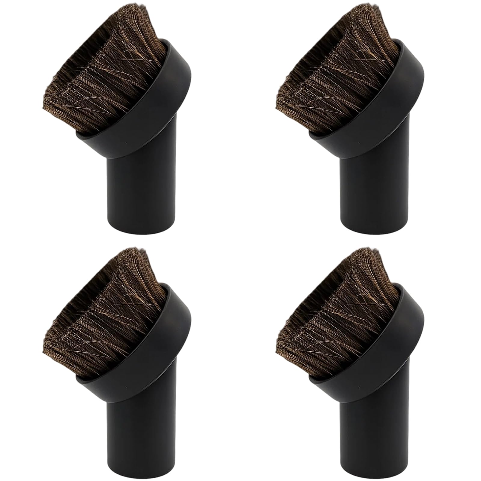 GETJOY 4 PCS for Henry Hoover Brush Head, Henry Hoover Dusting Brush Attachments, 32mm Vacuum Cleaner Round Horse Hair Brush, Universal Replacement for Pet Hair Removal and Delicate Surface Cleaning