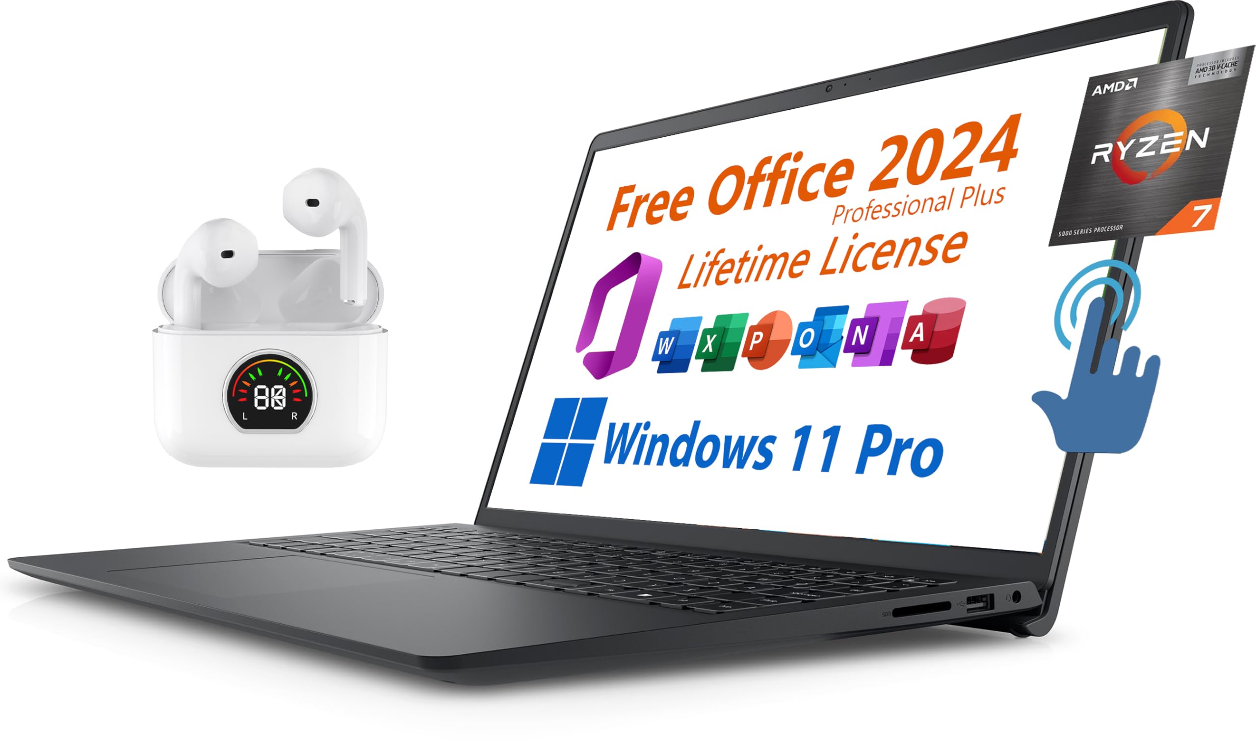 Dell 2024 Inspiron 15 Business Laptop, Free Microsoft Office 2021