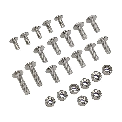 Miniatura 3 de Angrebuild - Kit de montaje de tuerca para guardabarros de motocicleta, 25 piezas para Yamaha Banshee 350 YFZ 350 ATV Tornillos protectores