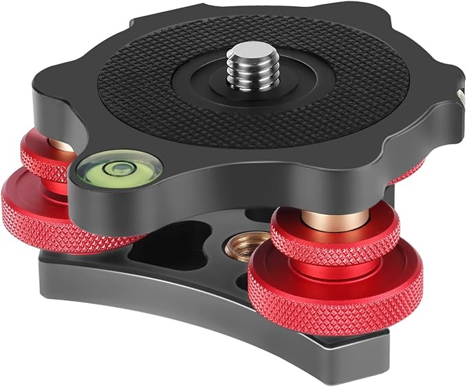 Neewer Photography Tripod Leveler TriWheel Leveling Base with Bubble