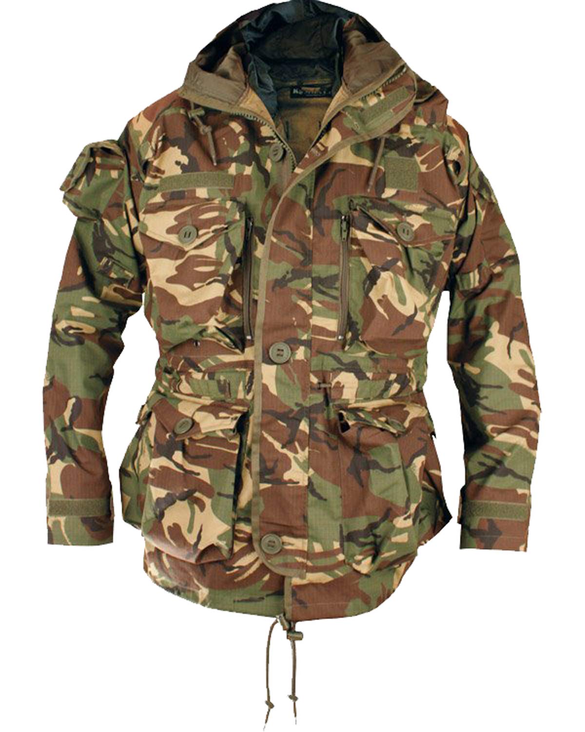 SAS Style Assault Jacket DPM Camo Rip-Stop Military Coat (Large)