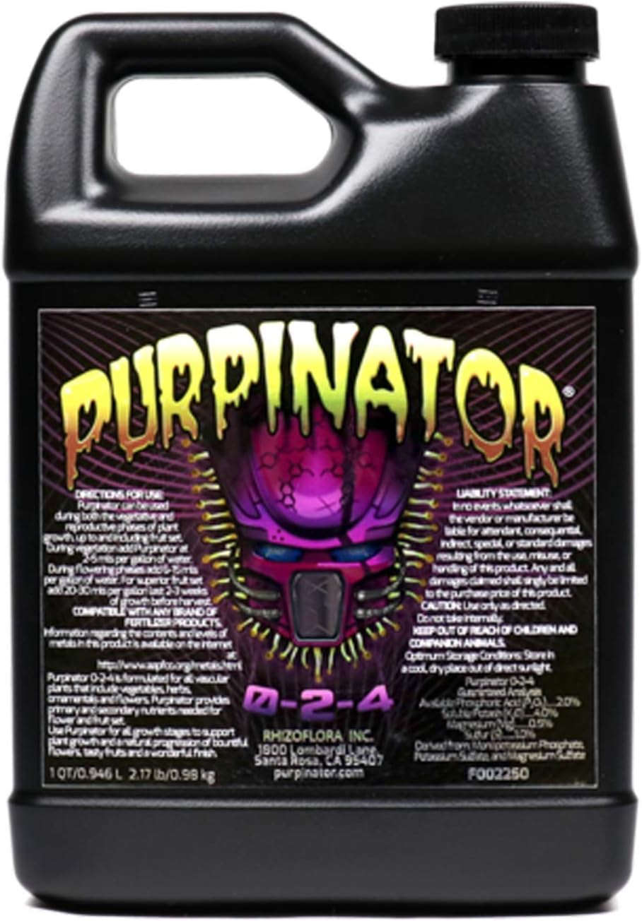 Purpinator - Specialty Plant Nutrient Additive - Improves Color, Enhances Aromatics and Flavors, Gives More Potency to Your Plants (32oz) - 2 Pack