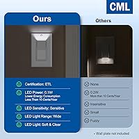 Vista 6 de CML - Interruptor de luz iluminada de 3 vías, interruptor de pared basculante decorativo con luz nocturna guía LED, interruptor de paleta de 15 A