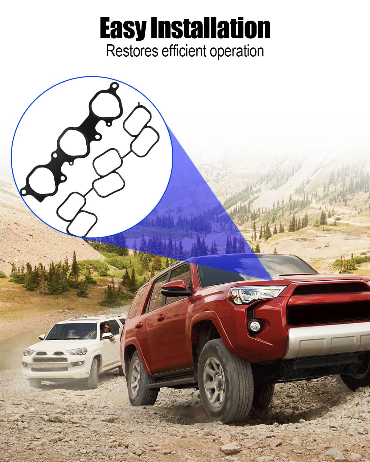 MS96671 Engine Intake Manifold Gasket Kit Fit for Toyota 4Runner 2003-2009 Tundra 2005-2010 Tacoma 2005-2015