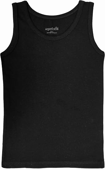 ORGANICKID Boys Organic Cotton Tank Top Sleveless Undershirts Toddler Underwear 3 Pack Tees