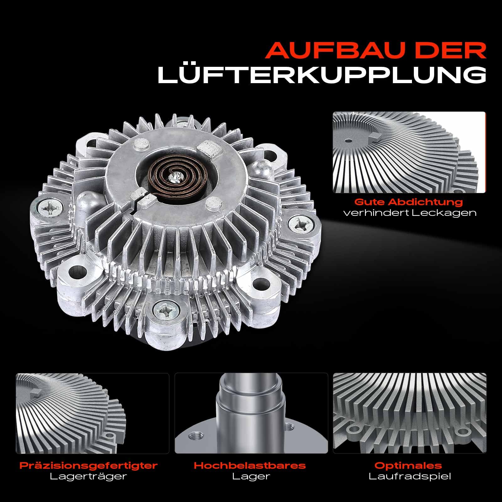 Frankberg Lüfter Kupplung Kühlerlüfter Kompatibel mit Samurai Geländewagen Geschlossen SJ 1.3L 1988-2004 Swift I AA 1.3L 1984-1989 Swift II Schrägheck EA MA Vitara ET TA TD