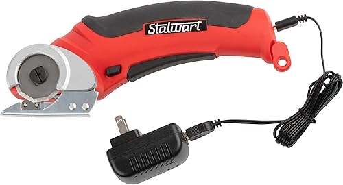 Miniatura 3 de Tijeras eléctricas inalámbricas con dos cuchillas - para tela, cuero, alfombra, cartón y cortador de cajas - batería recargable de 3.6V de iones