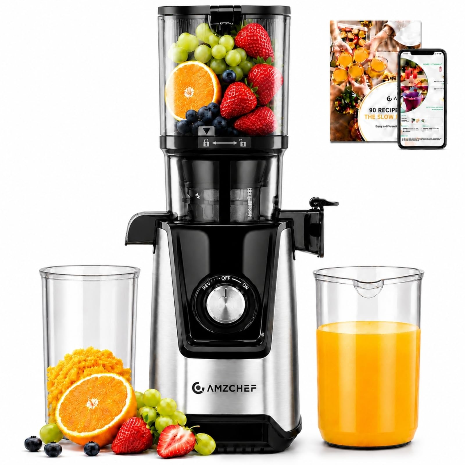 amzchef extracteur de jus à froid