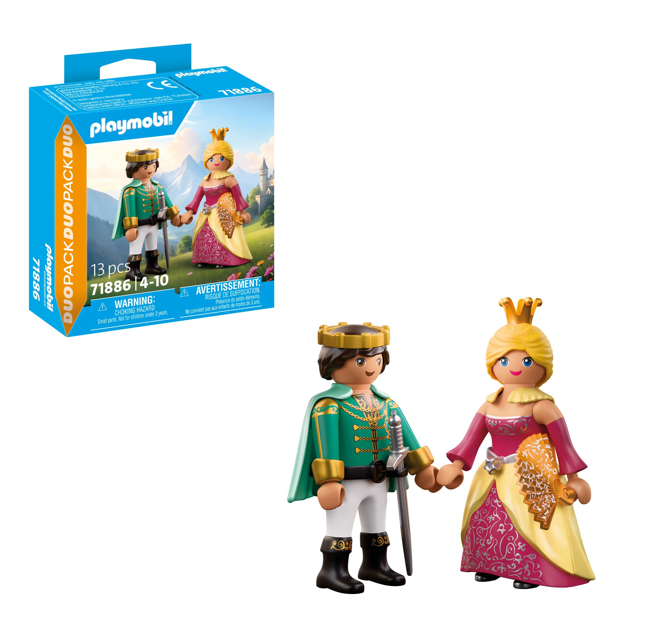 PLAYMOBIL Prince and Princess Playset – Royal Figures with Accessories for Imaginative Role Play – Fantasy Toy for Kids Ages 4+