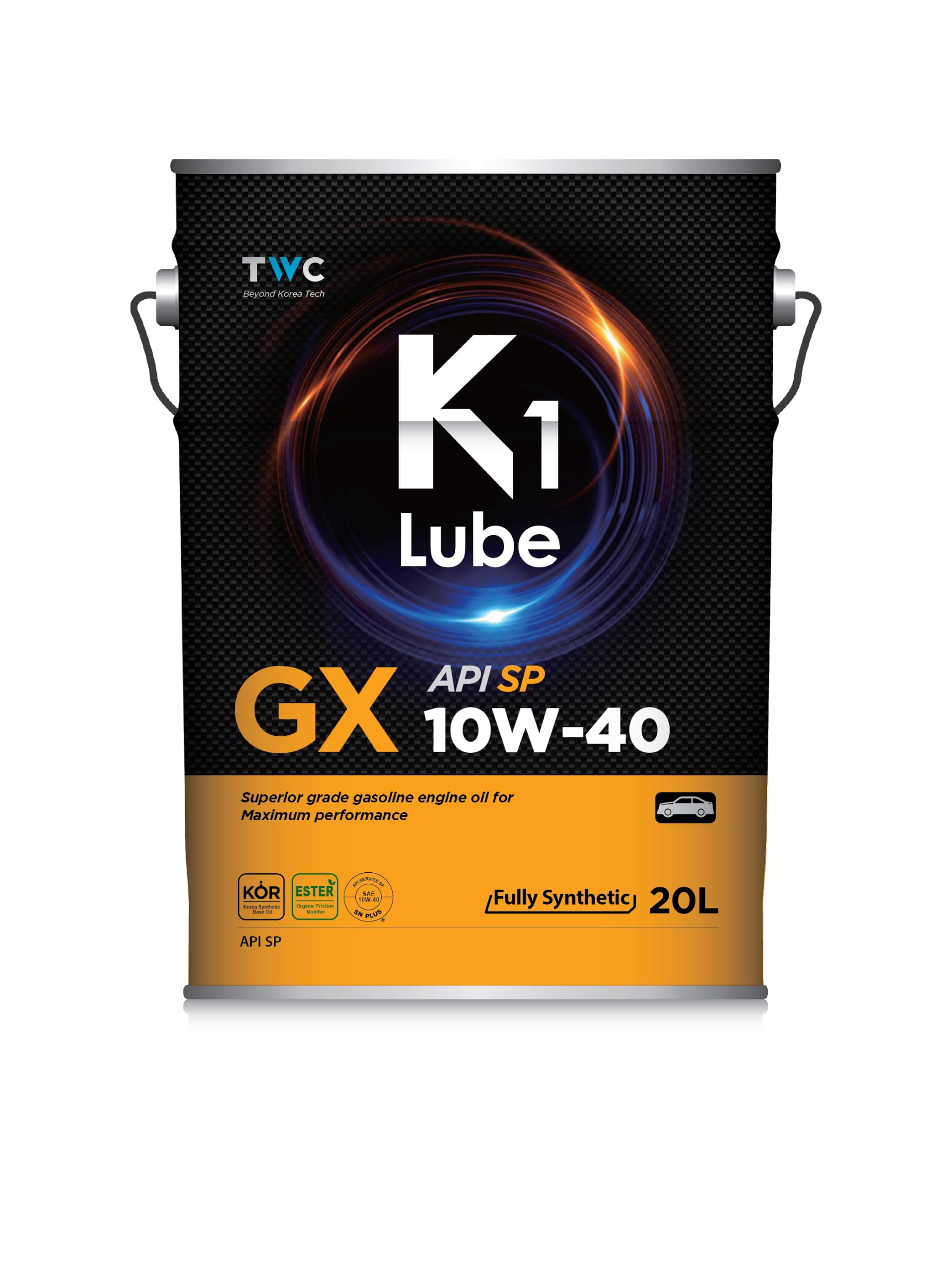 Amazon | K1 Lube GX エンジンオイル 10W-40 API SP 全合成油 Fully