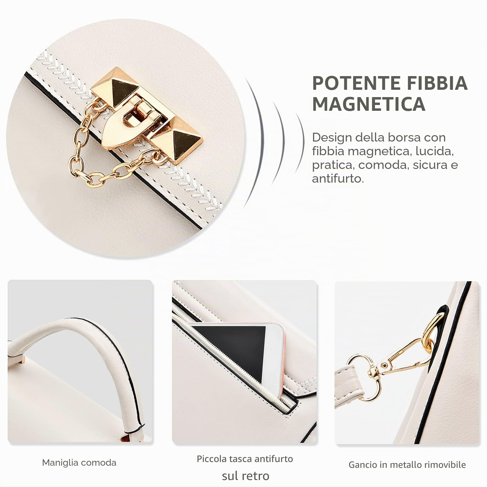 NICOLE&DORIS Borse per donna borsa in pelle donna borse tracolla per donna borse Borsa a Mano coccodrillo vera pelle